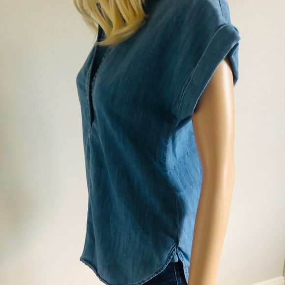 J.Crew Chambray Shirt SZ 0 - Picture 3 of 3